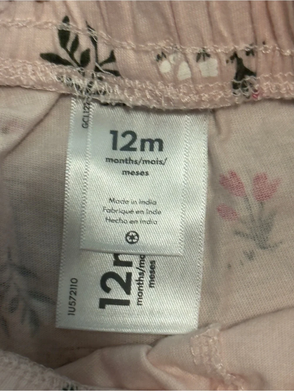Girls' Pink Floral Camper Short Set